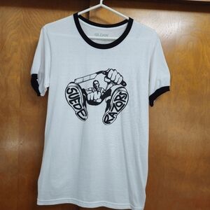 Suede Razors Ringer T-shirt Size Small Oi Punk